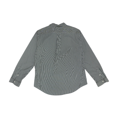 Black Striped Long Sleeve Button Down