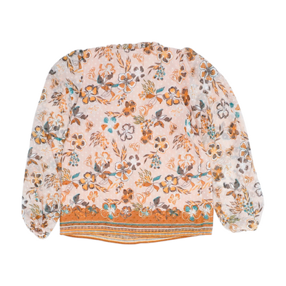 Pink Floral Blouse