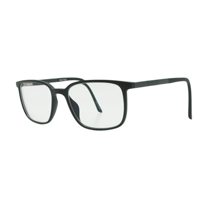Black Modern Wander Rectangle Prescription Eyewear