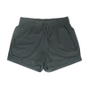 Black Solid Active Shorts