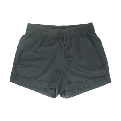 Black Solid Active Shorts