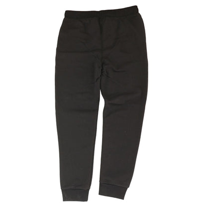 Black Solid Active Pants