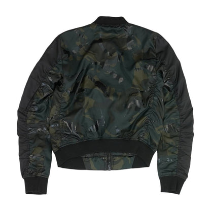 Black Camo Bomber Jacket