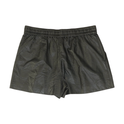 Black Solid Chino Shorts