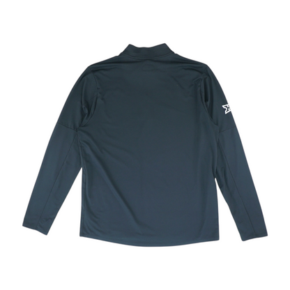 Black Solid 1/4 Zip Pullover