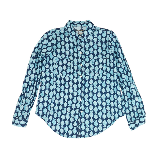 Blue Print Button Down