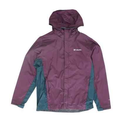 Purple Color Block Rain Jacket