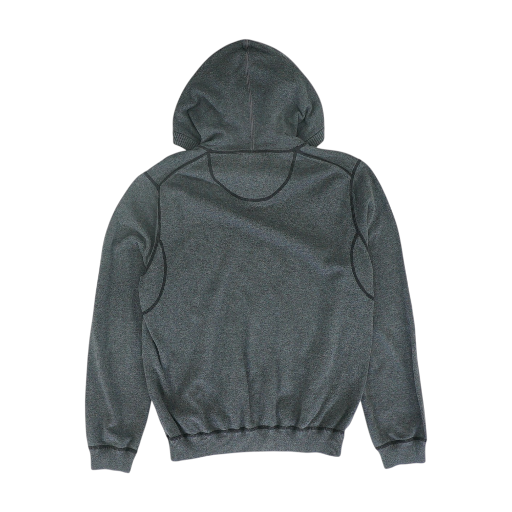 Gray Solid Hoodie Pullover