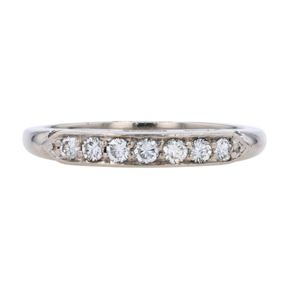 1/5 ctw 14K White Gold Diamond Band Ring