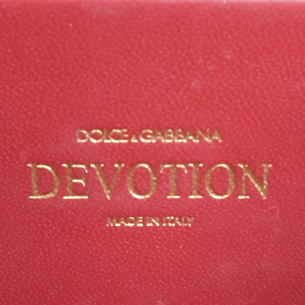 Red Small Devotion Bag in Quilted Nappa Leather