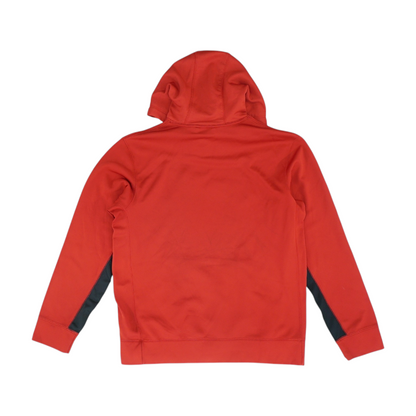 Red Solid Hoodie Pullover