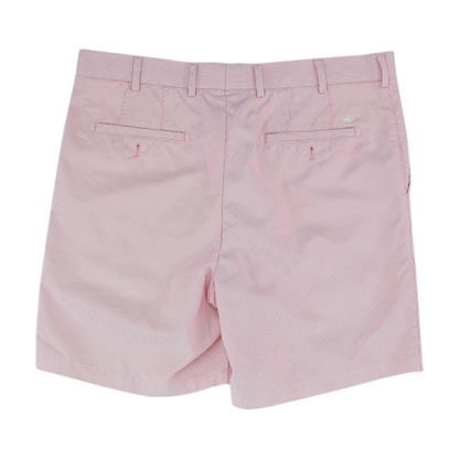 Red Striped Chino Shorts