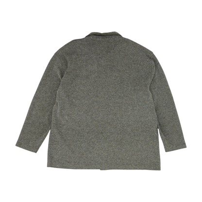 Green Solid Long Sleeve Button Down