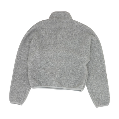 Gray Solid 1/4 Zip Pullover