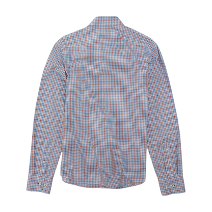 Blue Plaid Long Sleeve Button Down