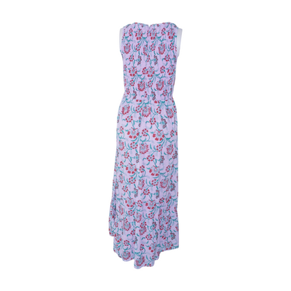Lavender Floral Midi Dress