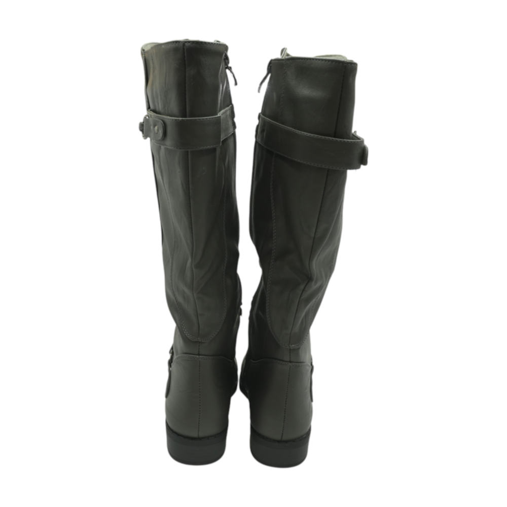 Journee Collection Gray Knee-High Boots – Image 2