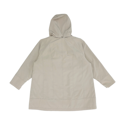 Beige Plus Solid Rain Jacket
