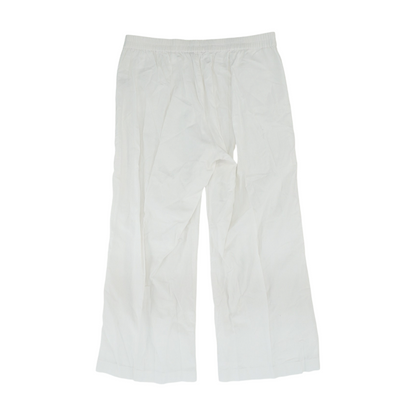 White Check Relaxed Pants