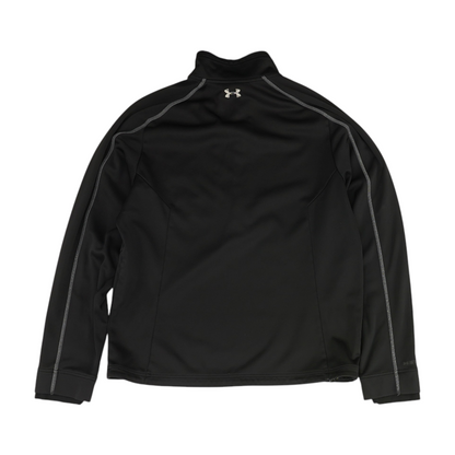 Black Solid 1/4 Zip Pullover