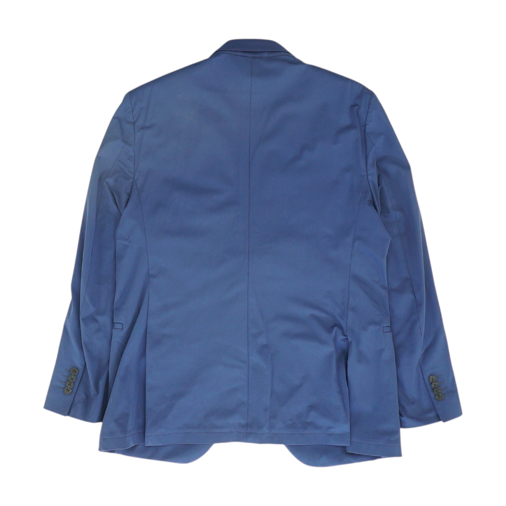 Navy Long Solid Sport Coat
