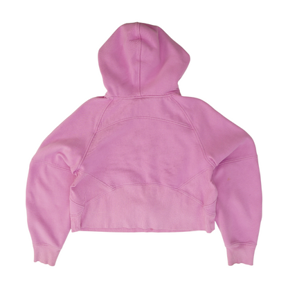 Pink Solid Hoodie Pullover