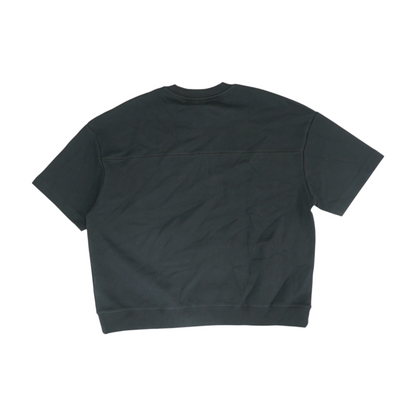 Black Solid Sweatshirt Pullover