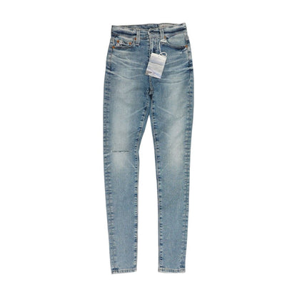 Blue High Rise Skinny Leg Jeans