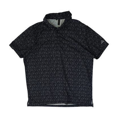 Navy Abstract Short Sleeve Button Down
