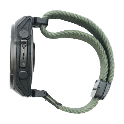 47mm Fenix 8 Solar Black Smartwatch Green Band M/L