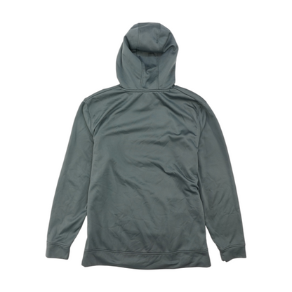 Gray Solid Hoodie Pullover