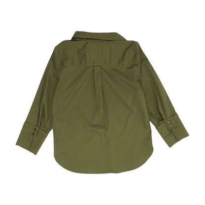 Green Button Down