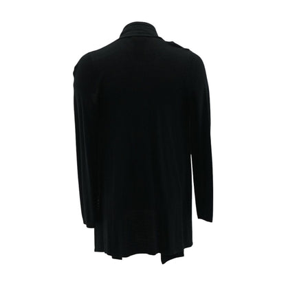 Black Solid Cardigan Sweater