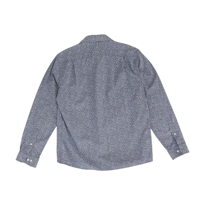 Blue Print Long Sleeve Button Down