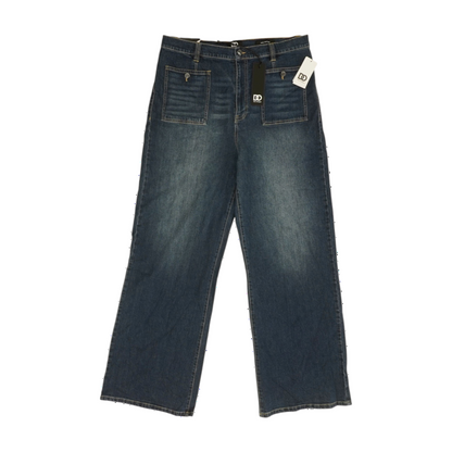 Navy Wide Leg Jeans