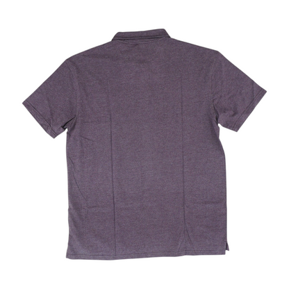 Purple Solid Short Sleeve Polo