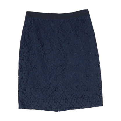 Navy Floral Midi Skirt
