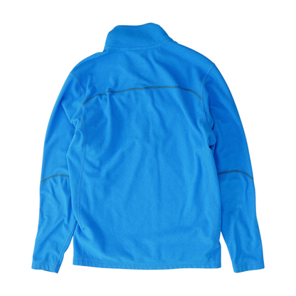 Blue Solid 1/4 Zip Pullover