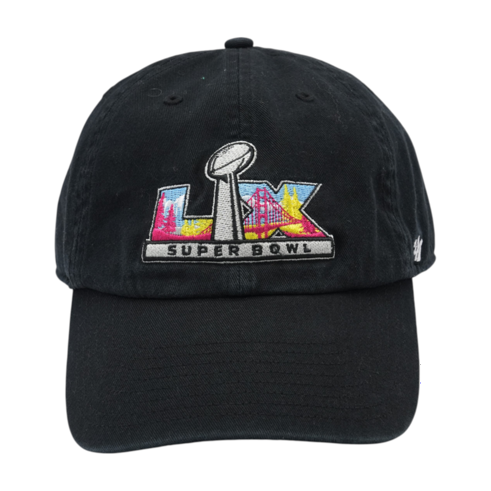 47 Brand Black Super Bowl LX Ballcap Hat – Image 1