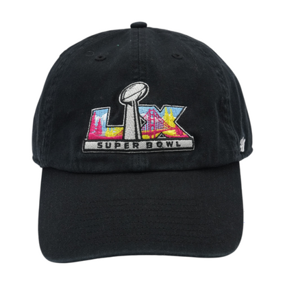 47 Brand Black Super Bowl LX Ballcap Hat – Image 1