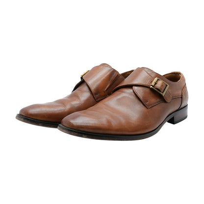 Brown Leather Monk Strap Dress Shoes