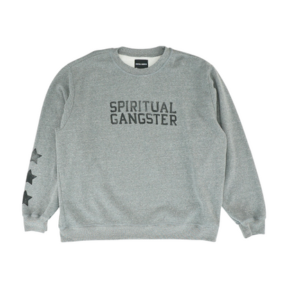 Gray Solid Sweatshirt Pullover