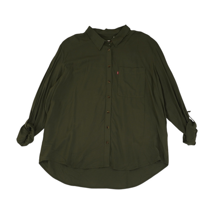 Green Button Down