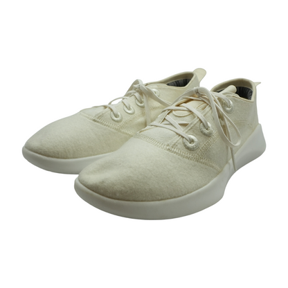 Ivory Lace-Up Flats