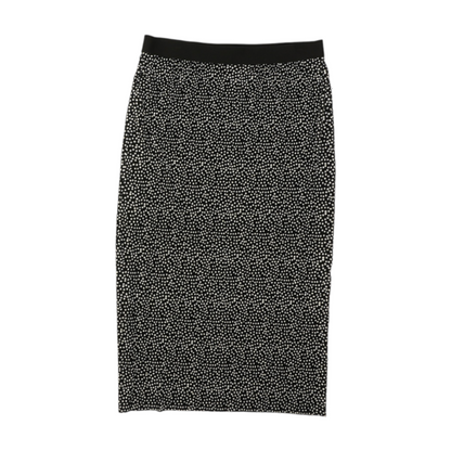 Black Polka Dot Midi Skirt