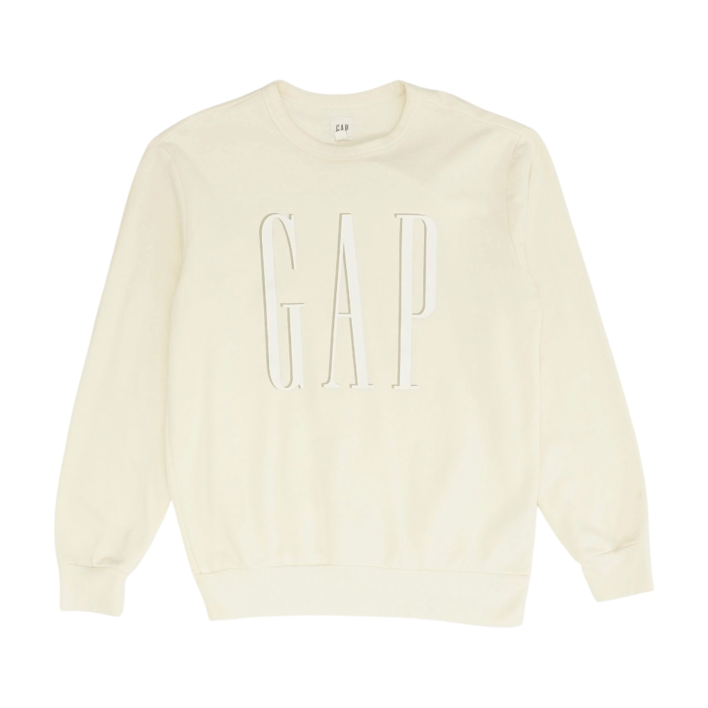 Ivory Solid Sweatshirt Pullover