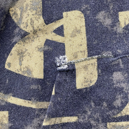 Green Print Hoodie Pullover