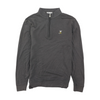 Gray Solid 1/4 Zip Pullover