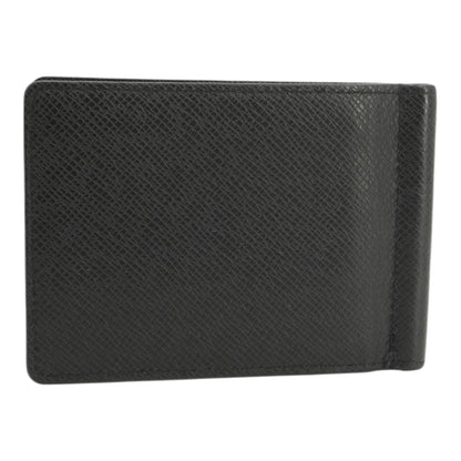 Portefeuille Pince Wallet in Black Taiga Leather