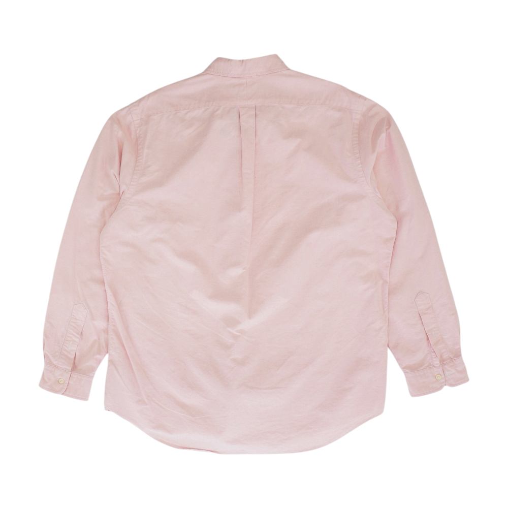 Pink Solid Long Sleeve Button Down